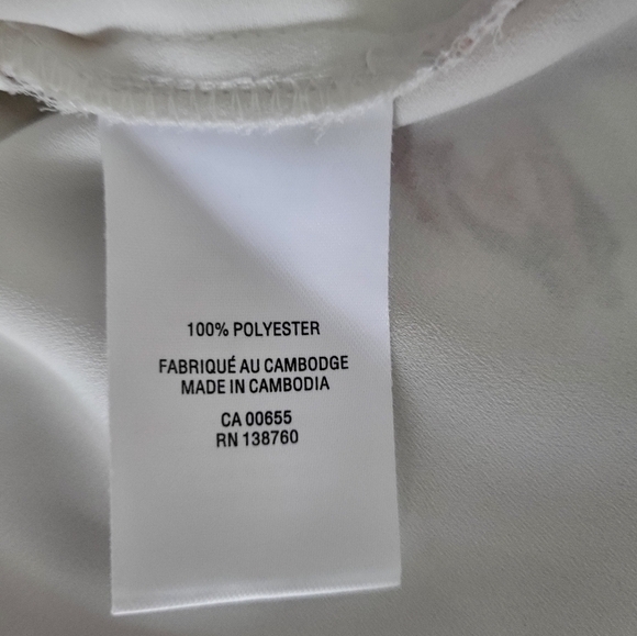 Essentials White and Pink Floral Camisole, Size 2XL - Picture 5 of 5